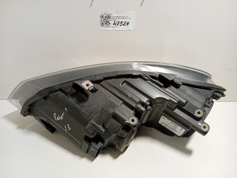 Proiettore ANT DX 6R2 941 008 F Volkswagen POLO V 2006