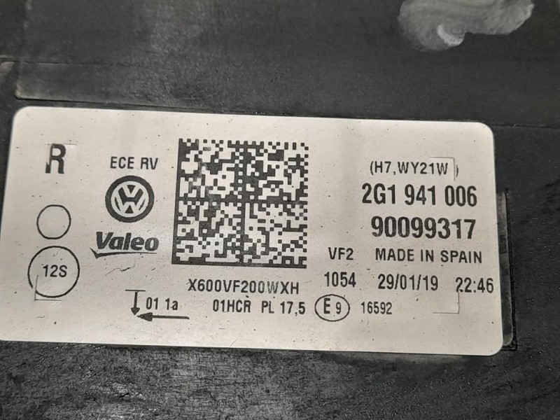 Proiettore ANT DX 2G1941006 Volkswagen POLO VI 2014