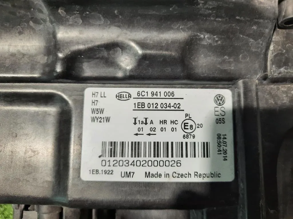 Proiettore ANT DX 6C1941006B Volkswagen POLO VI 2014