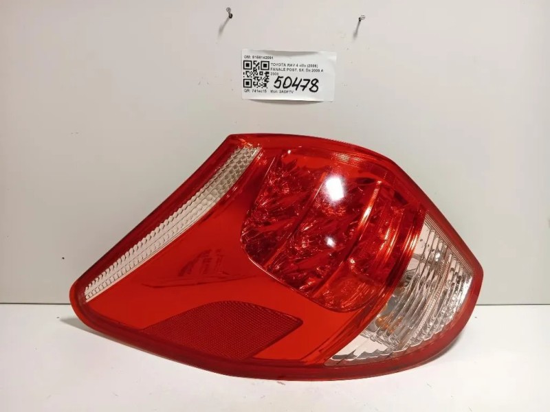 Fanale POST SX 8156142091 Toyota RAV 4 III 2006