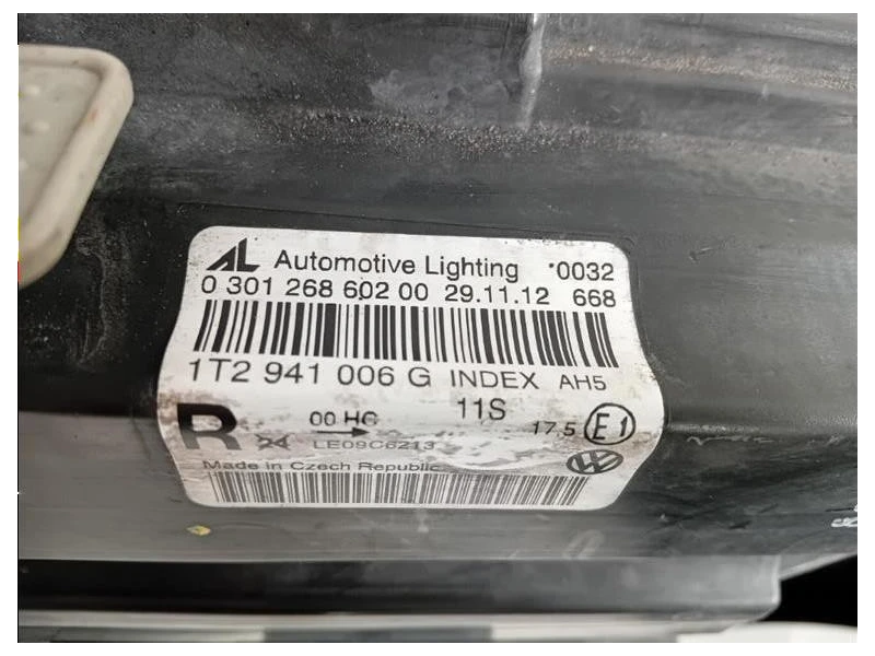 Proiettore ANT DX 1T2 941 006 G Volkswagen Touran III 2010