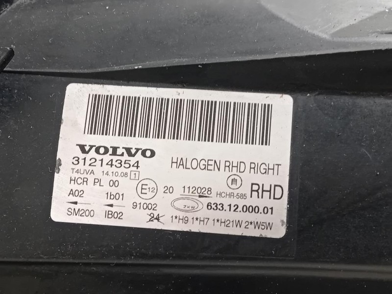 Proiettore ANT DX 31214354 Volvo V70 III 2008