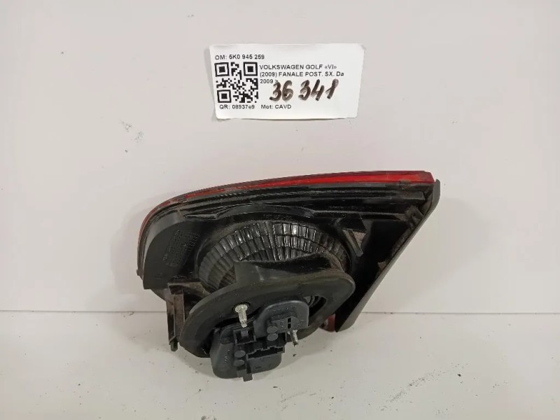 Fanale POST SX 5K0945259 Volkswagen GOLF VI 2009