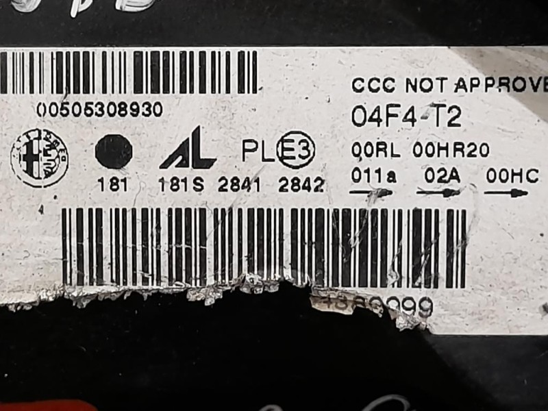 Proiettore ANT SX PROIETTORE FARO ANTERIORE 47932748 Alfa Romeo Giulietta 2010