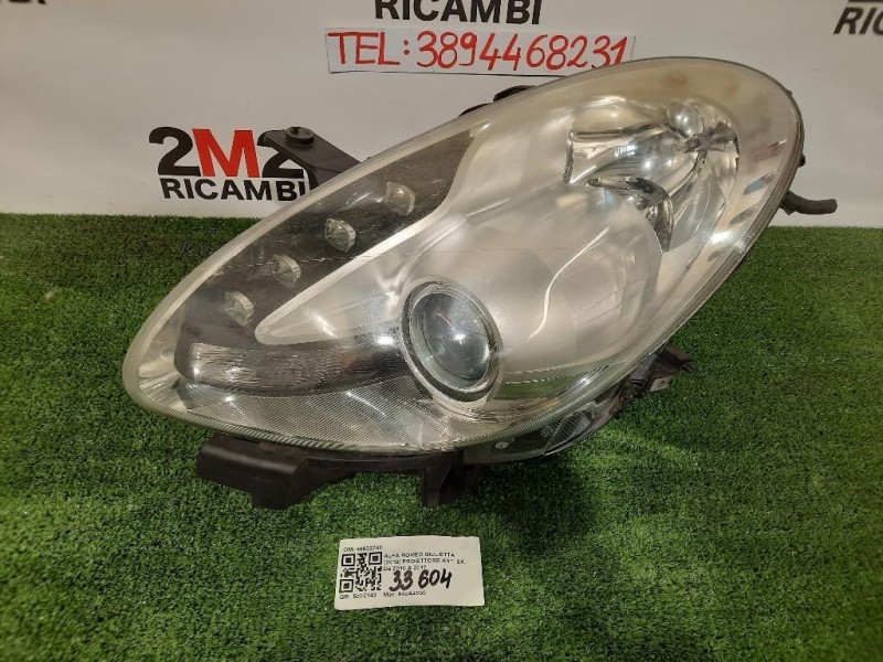 Proiettore ANT SX 46632748 Alfa Romeo Giulietta 2010