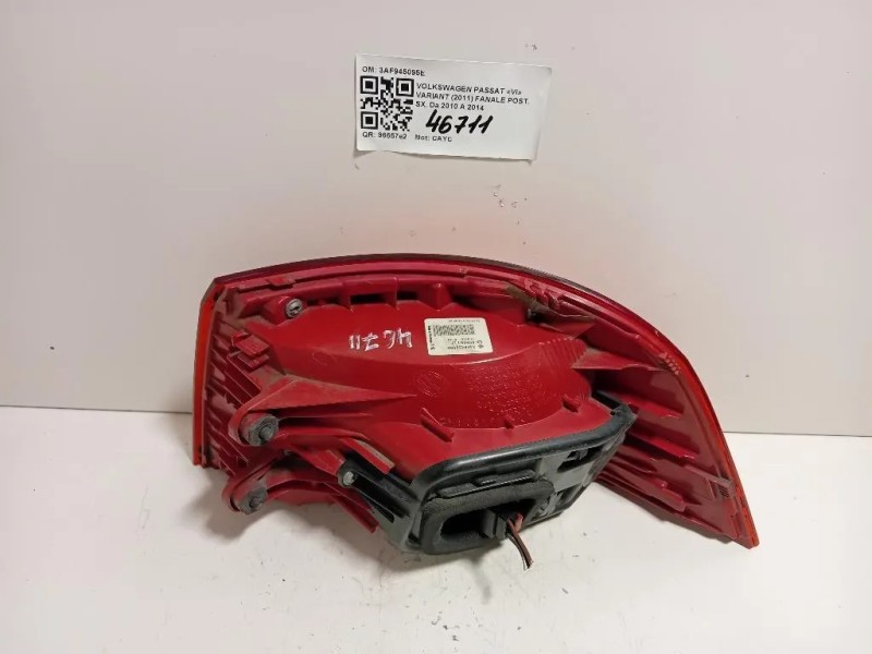 Fanale POST SX 3AF945095E Volkswagen Passat VI Variant 2011
