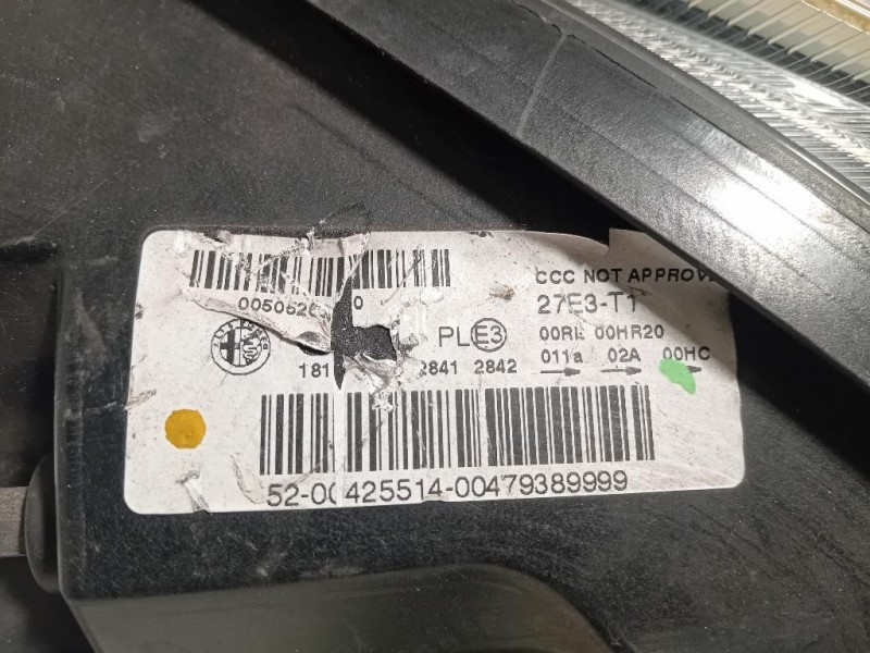 Proiettore ANT SX 47932748 Alfa Romeo Giulietta 2010
