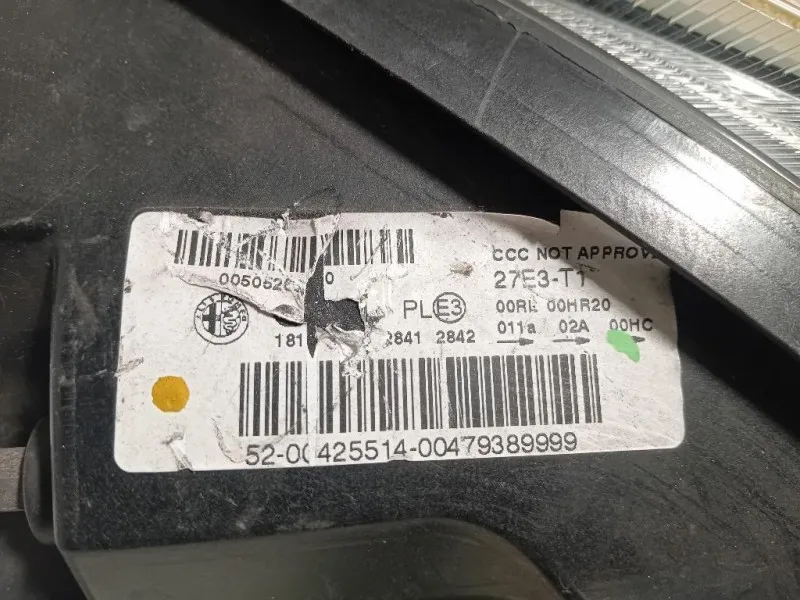 Proiettore ANT SX 47932748 Alfa Romeo Giulietta 2010