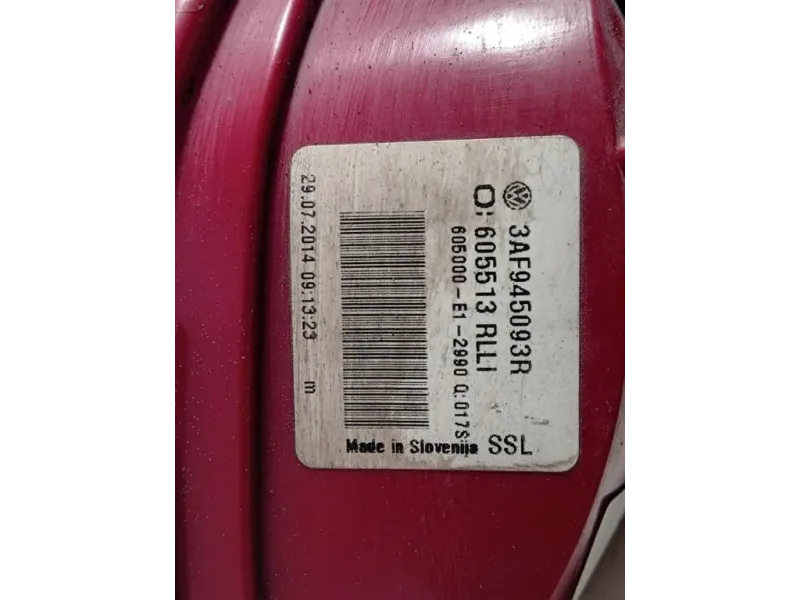 Fanale POST SX 3AF945093R Volkswagen Passat VI Variant 2011