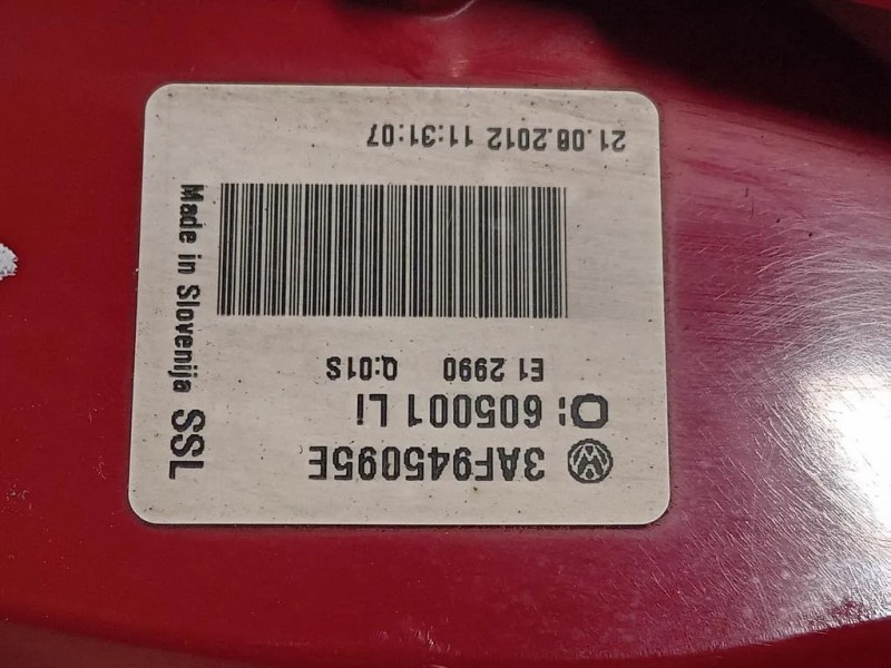 Fanale POST SX 3AF945095E Volkswagen Passat VI Variant 2011