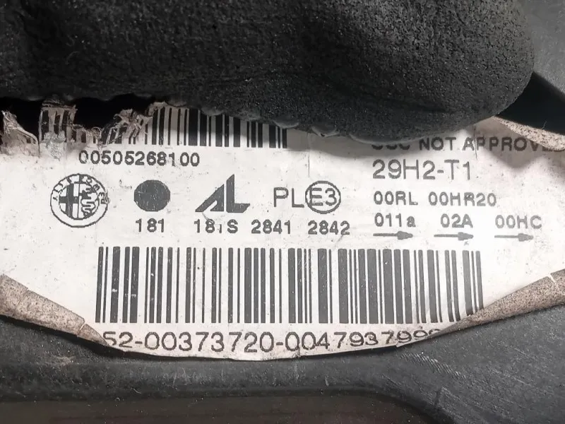 Proiettore ANT SX 47932748 Alfa Romeo Giulietta 2013