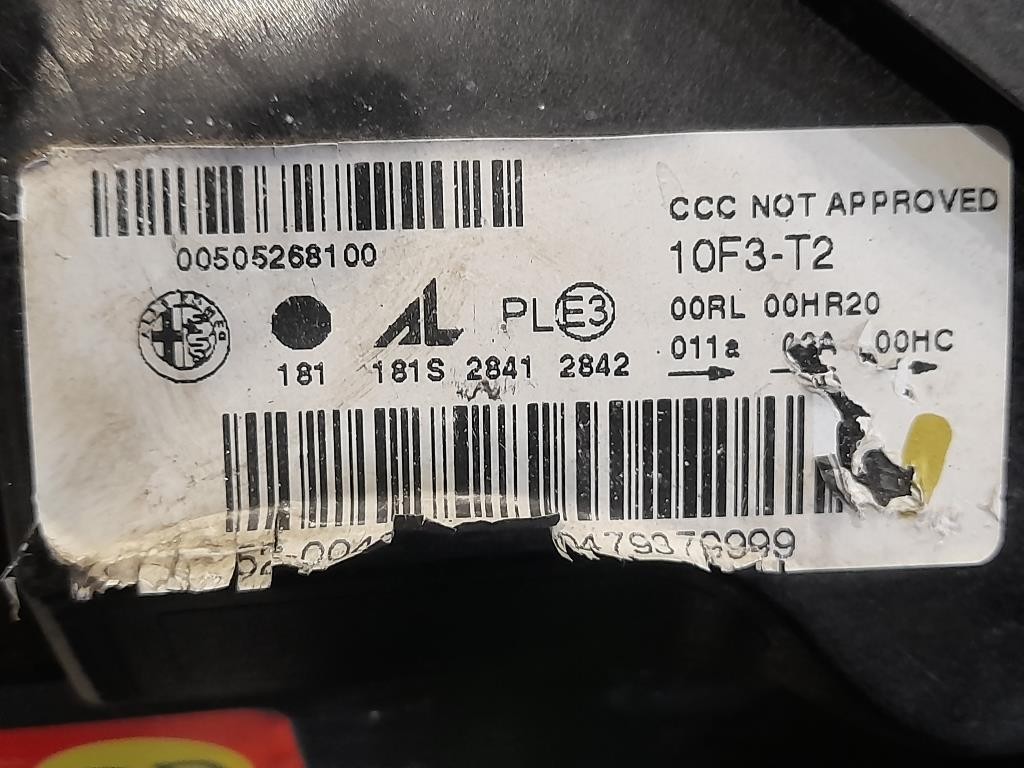 Proiettore ANT SX 46600711 Alfa Romeo Giulietta 2013