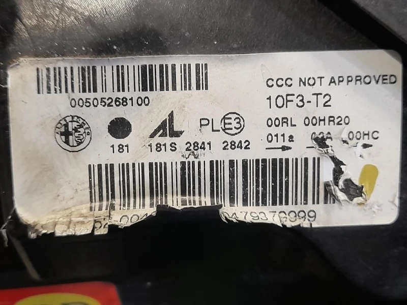 Proiettore ANT SX 46600711 Alfa Romeo Giulietta 2013