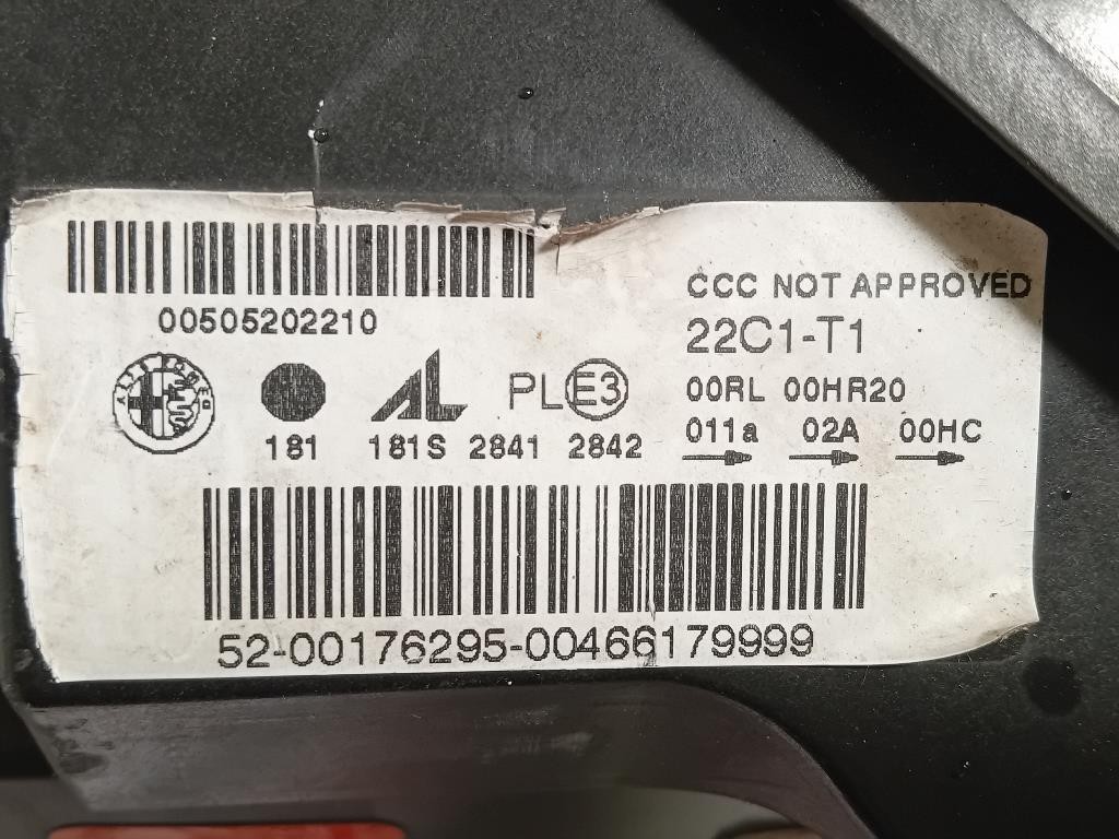 Proiettore ANT SX 50520219 46610711 46632748 Alfa Romeo Giulietta 2013