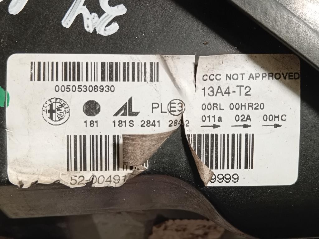 Proiettore ANT SX 505308930 Alfa Romeo Giulietta 2013