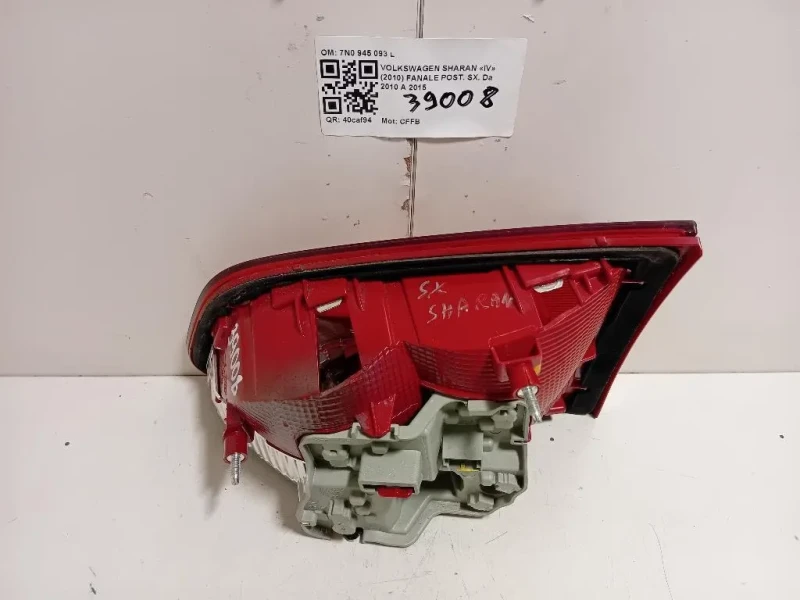 Fanale POST SX 7N0 945 093 L Volkswagen Sharan IV 2010