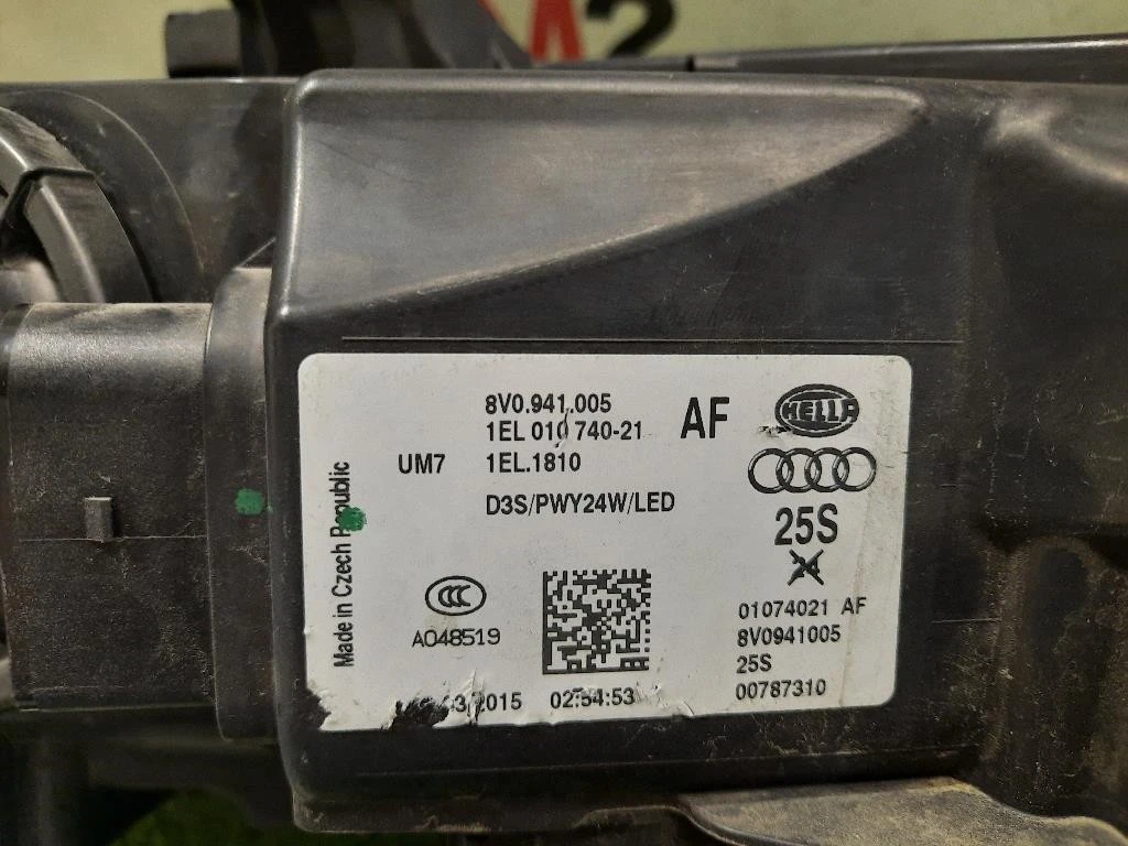 Proiettore ANT SX 8V0941005AF Audi A3 8V1 2012