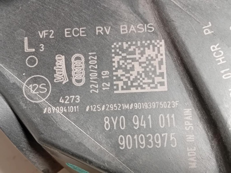 Proiettore ANT SX 8Y0941011 Audi A3 8YA Sportback 2019