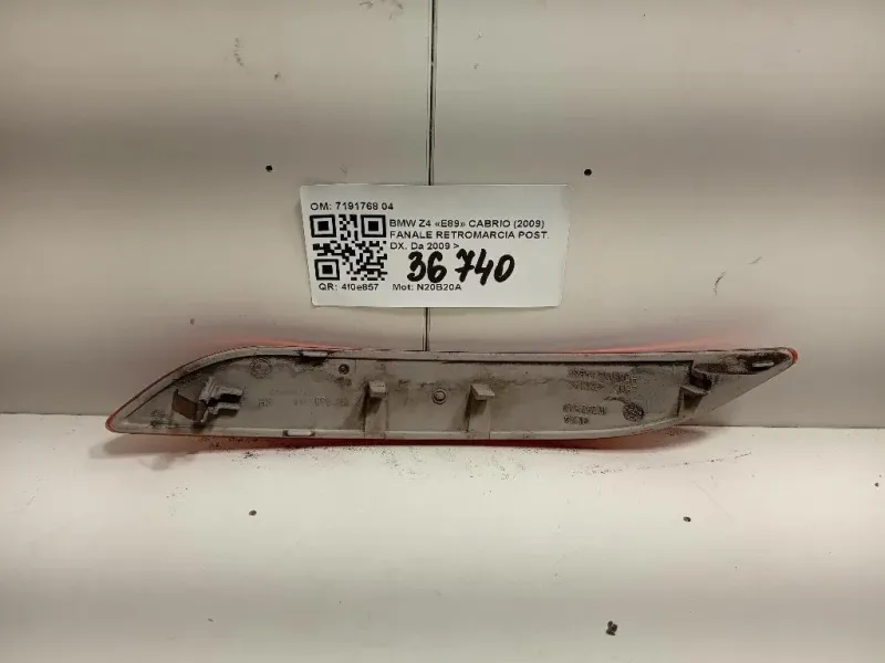 Fanale Retromarcia POST DX 7191768 04 Bmw Z4 E89 Cabrio 2009