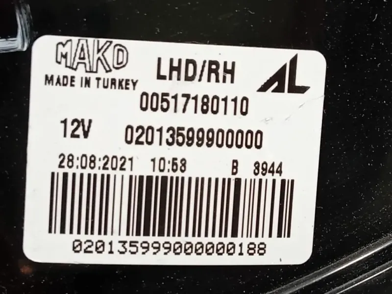 Fanale Retromarcia POST DX 00517180110 Fiat Grande Punto 2006