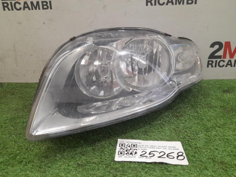 Proiettore ANT SX 8E0941003BL Audi A4 8ED Avant 2005
