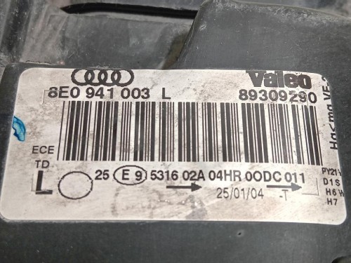 Proiettore ANT SX 8E0 941 003 L Audi A4 8ED Avant 2005