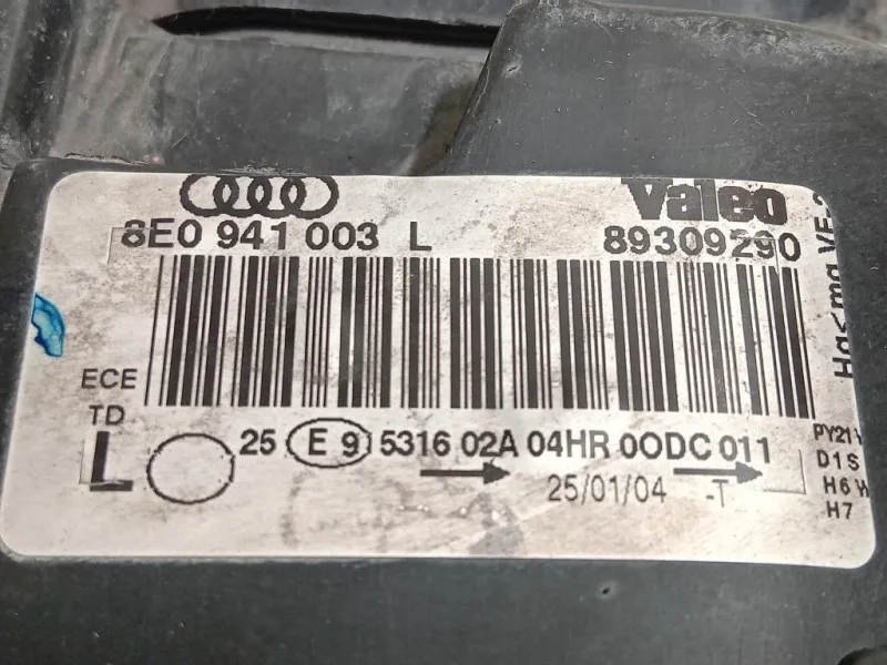 Proiettore ANT SX 8E0 941 003 L Audi A4 8ED Avant 2005