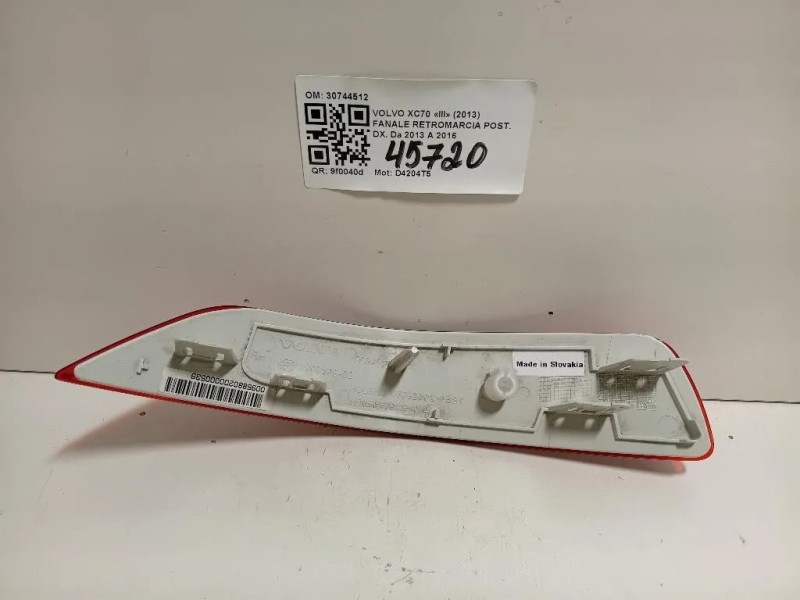 Fanale Retromarcia POST DX 30744512 Volvo XC70 III 2013