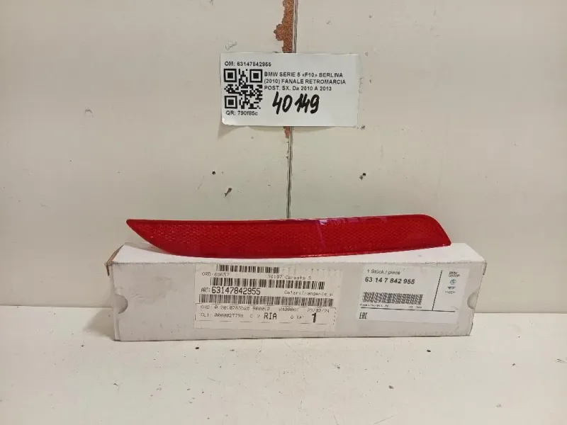 Fanale Retromarcia POST SX 63147842955 Bmw Serie 5 F10 Berlina 2010