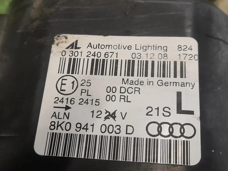 Proiettore ANT SX 8K0941003D Audi A4 8K2 2008