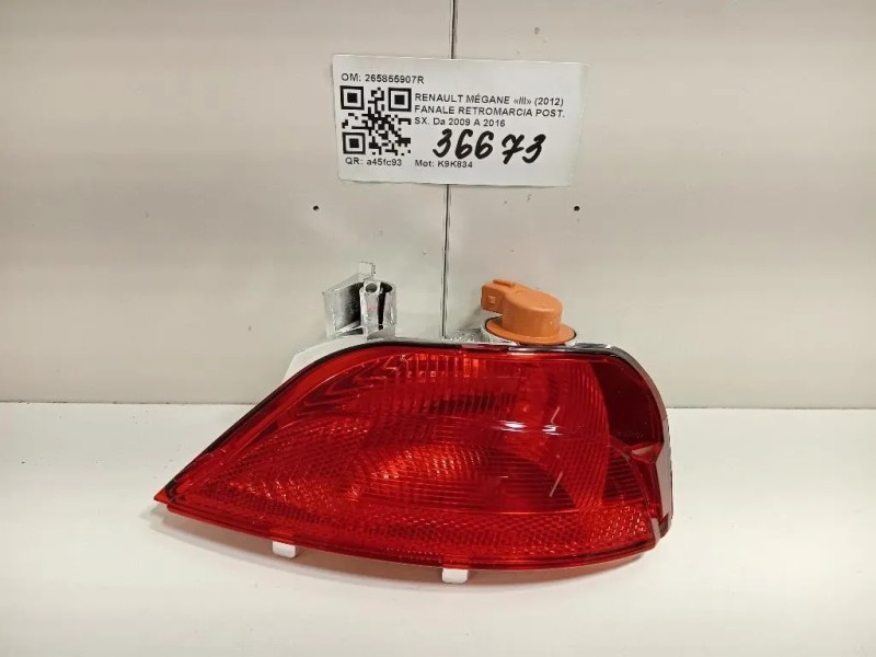 Fanale Retromarcia POST SX 265855907R Renault Mégane IV 2016