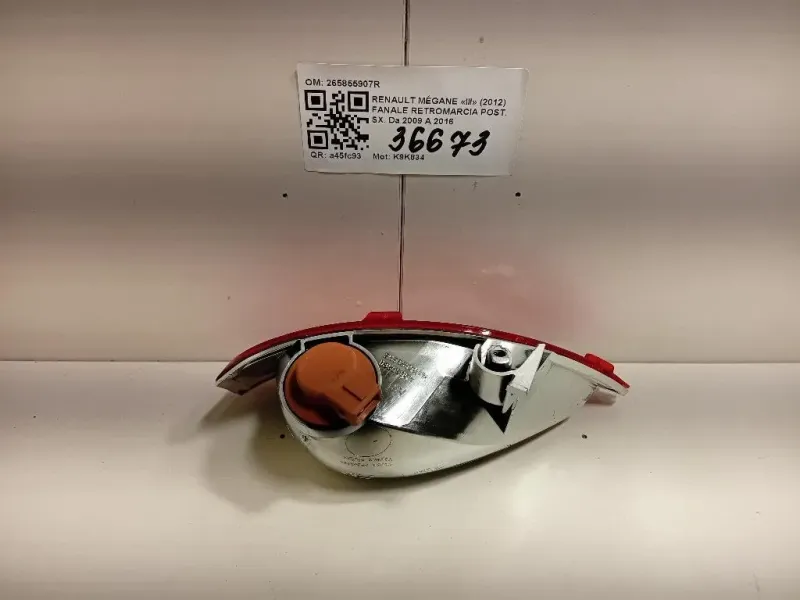 Fanale Retromarcia POST SX 265855907R Renault Mégane IV 2016