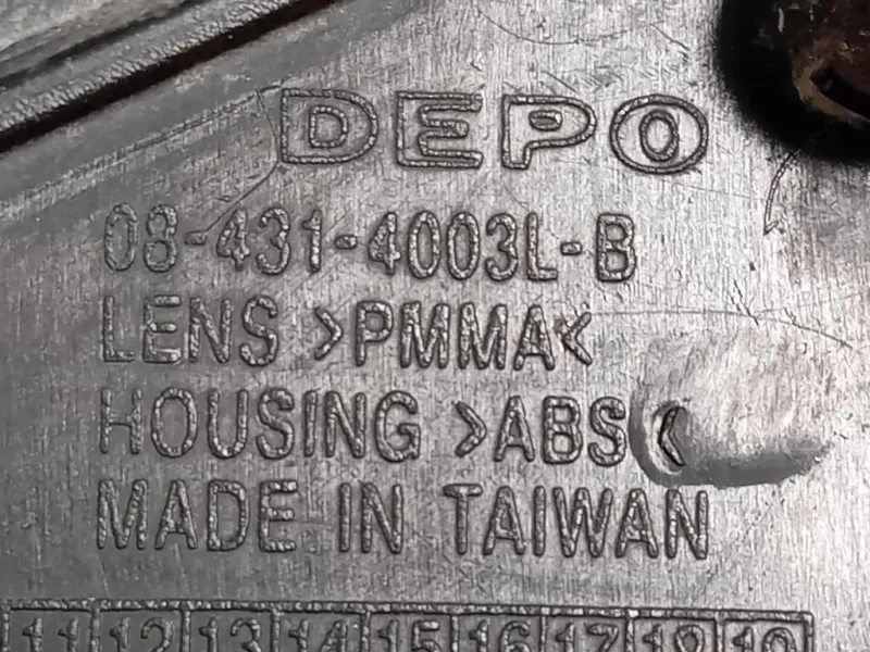 Fanale Retronebbia POST 08-431-4003L Ford Fiesta VI 2008