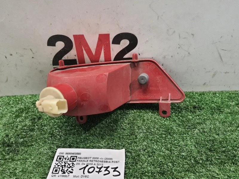 Fanale Retronebbia POST DX 9685463580 Peugeot 3008 I 2009