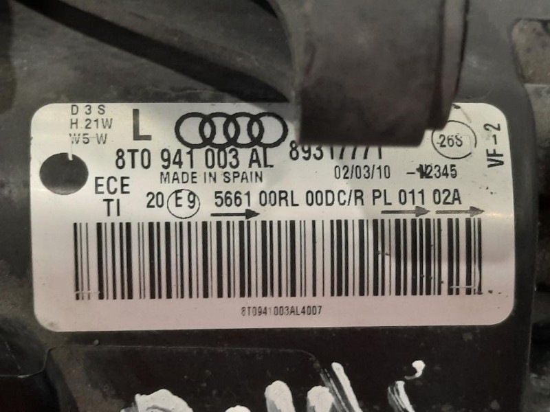 Proiettore ANT SX 8T0 941003AL Audi A5 8TA Sportback 2008