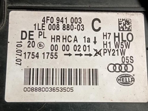 Proiettore ANT SX 4F0 941 003 Audi A6 4F2 2008