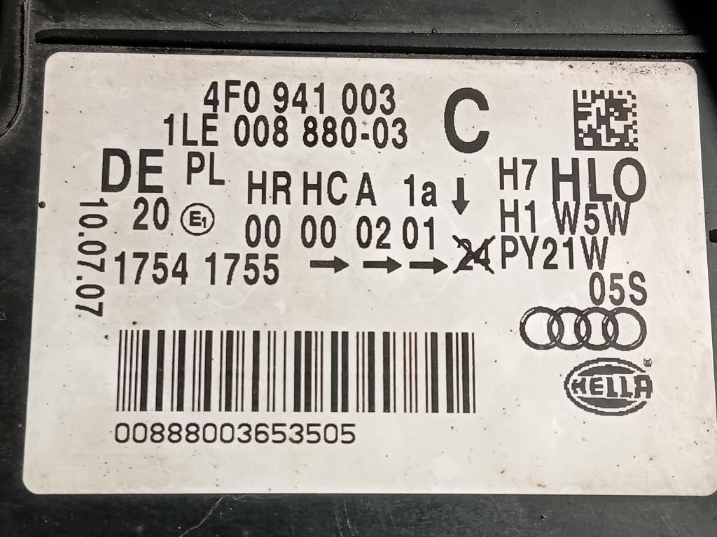 Proiettore ANT SX 4F0 941 003 Audi A6 4F2 2008