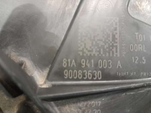 Proiettore ANT SX 81A941003A Audi Q2 GAB 2016