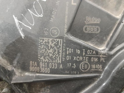 Proiettore ANT SX 81A941033A Audi Q2 GAB 2016