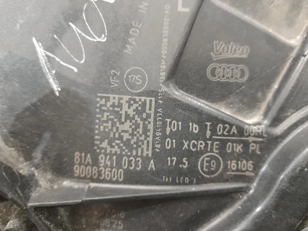 Proiettore ANT SX 81A941033A Audi Q2 GAB 2016