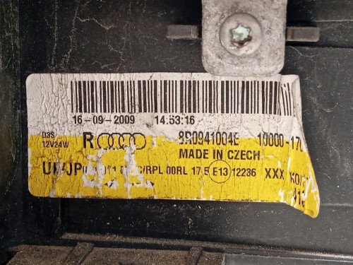 Proiettore ANT SX 8R0941004E Audi Q5 8RB 2009