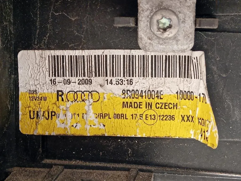 Proiettore ANT SX 8R0941004E Audi Q5 8RB 2009