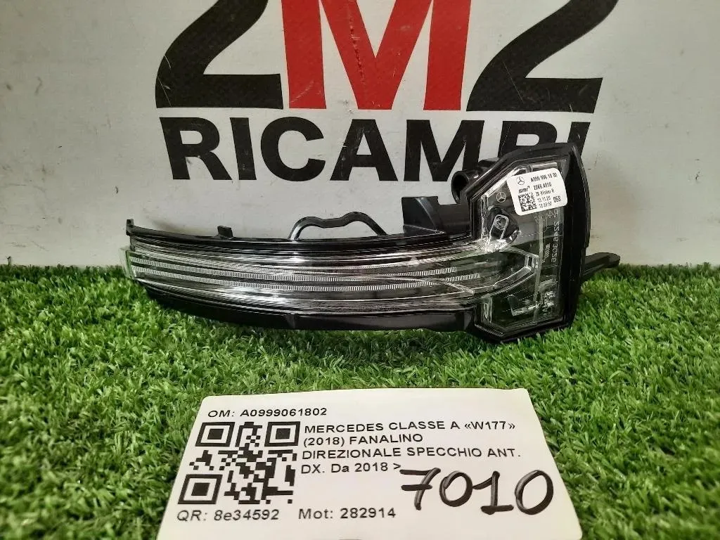 Fanalino Direzionale Specchio ANT DX A0999061802 Mercedes Classe A W177 2018