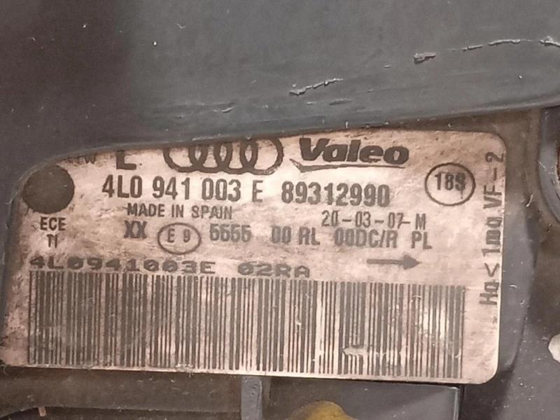 Proiettore ANT SX 4L0941003E Audi Q7 4LB 2006