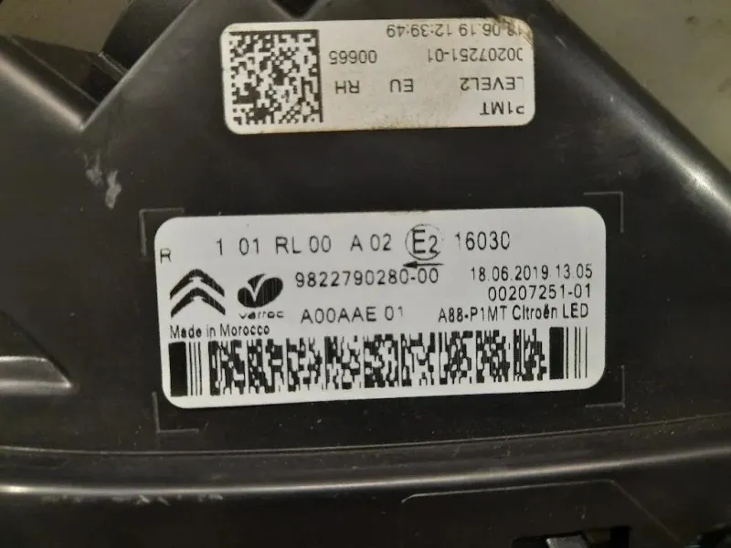 Fanalino LUCE Diurna ANT DX 9822790280 Citroen C3 Aircross 2017