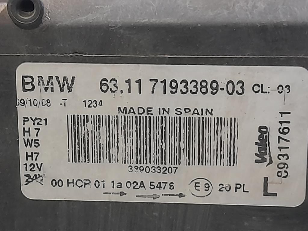 Proiettore ANT SX 7193389-03 Bmw Serie 1 E81 Berlina 2005