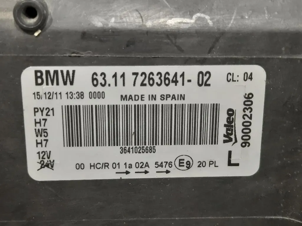 Proiettore ANT SX 7263641-02 Bmw Serie 1 E82 Coupe 2005