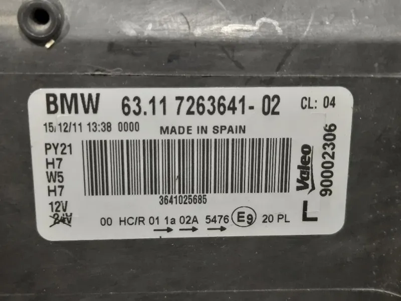 Proiettore ANT SX 7263641-02 Bmw Serie 1 E82 Coupe 2005