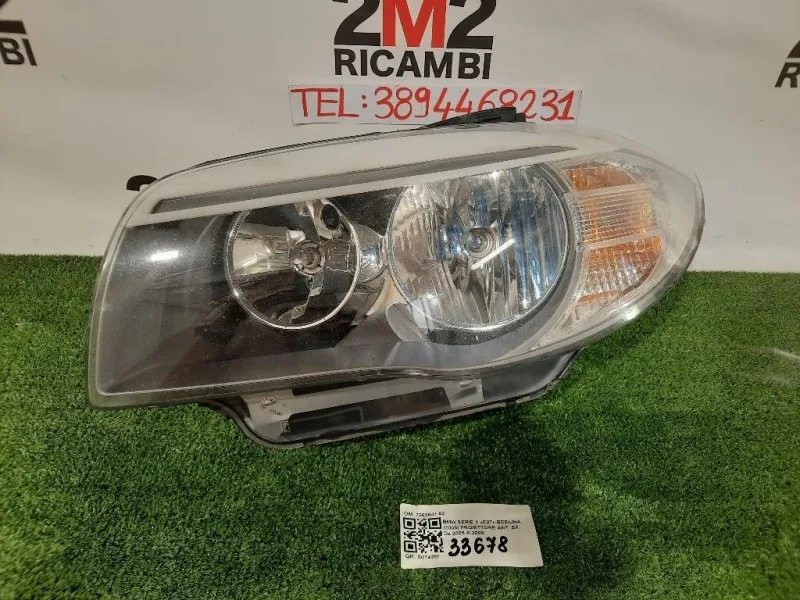 Proiettore ANT SX 7263641-02 Bmw Serie 1 E82 Coupe 2005