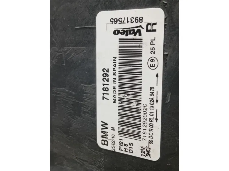 Proiettore ANT SX 63117181293 Bmw Serie 1 E82 Coupe 2005